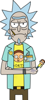 heroes & Rick and morty free transparent png image.