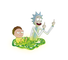 heroes & rick and morty free transparent png image.