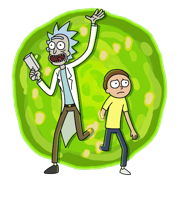 heroes & rick and morty free transparent png image.