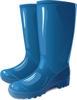 clothing & Rubber boots free transparent png image.