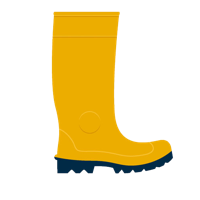 clothing & Rubber boots free transparent png image.