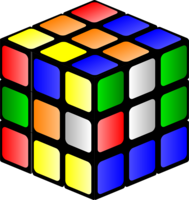 objects & Rubik's Cube free transparent png image.