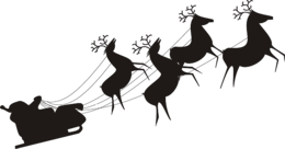 holidays & santa sleigh free transparent png image.