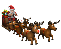 holidays & santa sleigh free transparent png image.