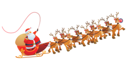holidays & santa sleigh free transparent png image.