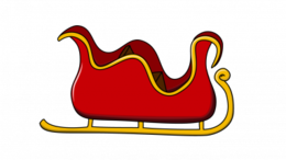 holidays & santa sleigh free transparent png image.