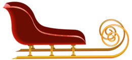 holidays & santa sleigh free transparent png image.