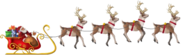 holidays & santa sleigh free transparent png image.