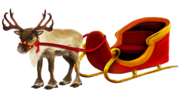 holidays & santa sleigh free transparent png image.