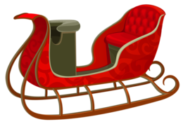 holidays & santa sleigh free transparent png image.