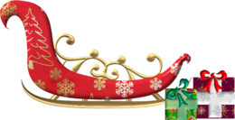 holidays & santa sleigh free transparent png image.