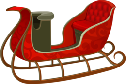 holidays & santa sleigh free transparent png image.