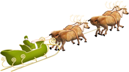 holidays & santa sleigh free transparent png image.