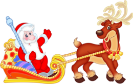 holidays & santa sleigh free transparent png image.