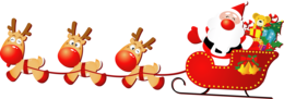 holidays & santa sleigh free transparent png image.