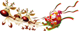 holidays & Santa sleigh free transparent png image.