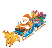 holidays & santa sleigh free transparent png image.