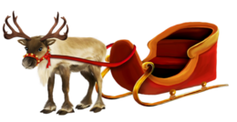 holidays & santa sleigh free transparent png image.