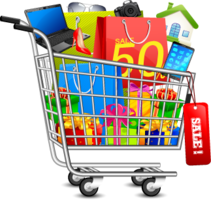 objects & shopping cart free transparent png image.