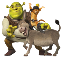 heroes & Shrek free transparent png image.