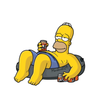 heroes & Simpsons free transparent png image.