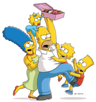 heroes & Simpsons free transparent png image.