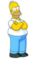 heroes & Simpsons free transparent png image.