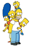 heroes & Simpsons free transparent png image.