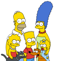 heroes & Simpsons free transparent png image.