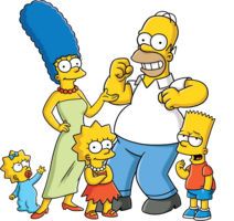 heroes & Simpsons free transparent png image.