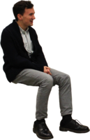 people & Sitting man free transparent png image.