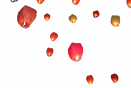 holidays & Sky lantern free transparent png image.