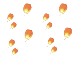 holidays & Sky lantern free transparent png image.