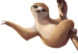 animals & Sloth free transparent png image.