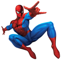 heroes & Spider Man free transparent png image.