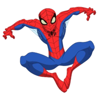 heroes & Spider Man free transparent png image.