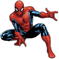 heroes & Spider Man free transparent png image.