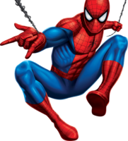 heroes & Spider Man free transparent png image.