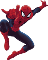 heroes & Spider Man free transparent png image.