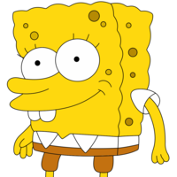 heroes & spongebob free transparent png image.