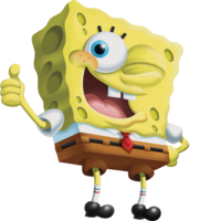 heroes & spongebob free transparent png image.