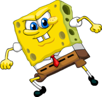 heroes & spongebob free transparent png image.