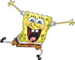 heroes & spongebob free transparent png image.