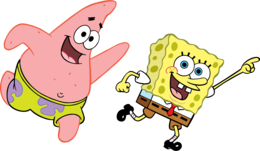 heroes & spongebob free transparent png image.