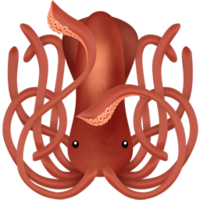 animals & Squid free transparent png image.