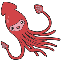 animals & Squid free transparent png image.