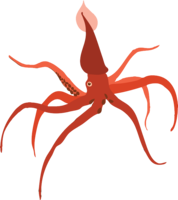 animals & Squid free transparent png image.