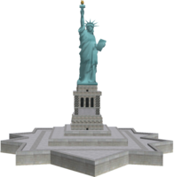 architecture & Statue of Liberty free transparent png image.