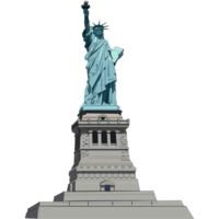 architecture & Statue of Liberty free transparent png image.