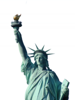 architecture & Statue of Liberty free transparent png image.